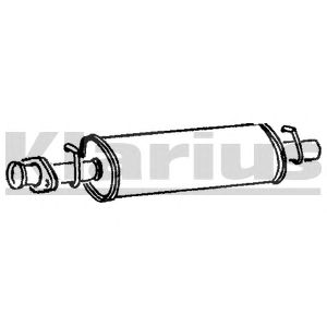 KLARIUS lr153x -  Средний глушитель выхлопных газов