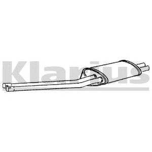 KLARIUS mz17l -  Средний глушитель выхлопных газов
