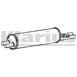 KLARIUS mz18k -  Глушитель выхлопных газов конечный