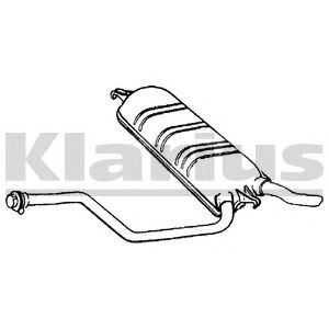 KLARIUS mz223q -  Глушитель выхлопных газов конечный
