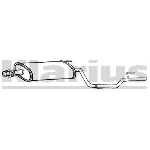 KLARIUS mz358t -  Глушитель выхлопных газов конечный