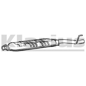 KLARIUS mz367e -  Средний глушитель выхлопных газов