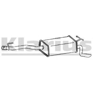 KLARIUS mz394p -  Глушитель выхлопных газов конечный