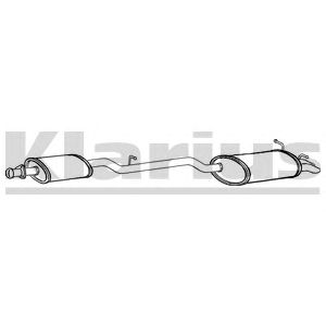 KLARIUS mz407w -  Глушитель выхлопных газов конечный