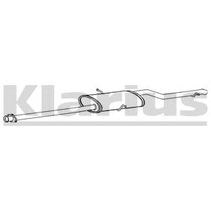 KLARIUS mz415j -  Глушитель выхлопных газов конечный