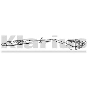 KLARIUS mz416h -  Глушитель выхлопных газов конечный