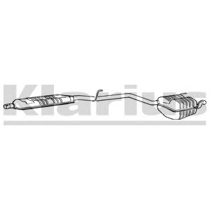 KLARIUS mz418e -  Глушитель выхлопных газов конечный
