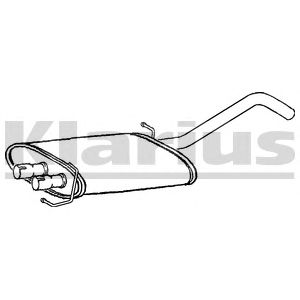 KLARIUS mz426t -  Средний глушитель выхлопных газов