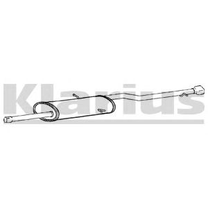 KLARIUS mz429m -  Глушитель выхлопных газов конечный