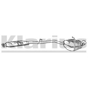 KLARIUS mz468g -  Глушитель выхлопных газов конечный