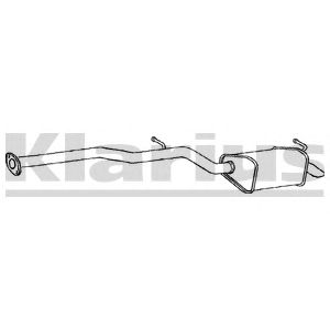 KLARIUS mz470d -  Глушитель выхлопных газов конечный