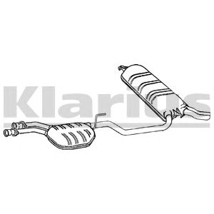 KLARIUS mz477t -  Глушитель выхлопных газов конечный