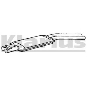 KLARIUS mz61x -  Средний глушитель выхлопных газов