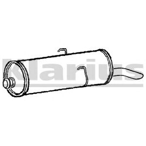 KLARIUS pg443w -  Глушитель выхлопных газов конечный