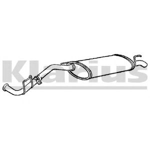 KLARIUS rn432q -  Глушитель выхлопных газов конечный