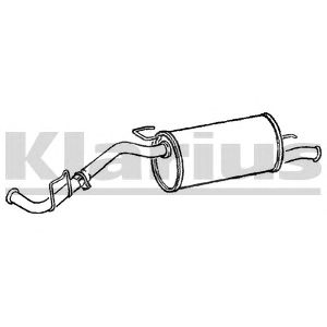 KLARIUS rn652t -  Глушитель выхлопных газов конечный