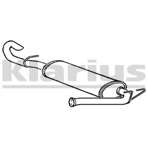 KLARIUS rn740m -  Глушитель выхлопных газов конечный