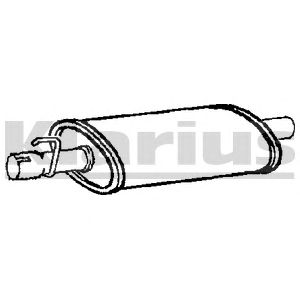 KLARIUS rn745g -  Средний глушитель выхлопных газов