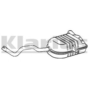 KLARIUS rn837w -  Глушитель выхлопных газов конечный