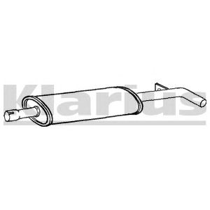 KLARIUS rn849d -  Средний глушитель выхлопных газов