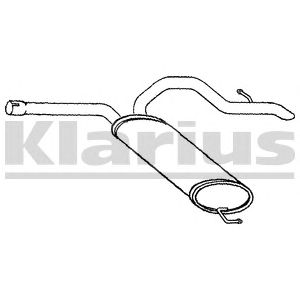KLARIUS rn867c -  Глушитель выхлопных газов конечный