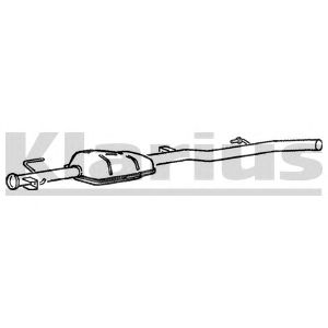 KLARIUS rn905w -  Средний глушитель выхлопных газов