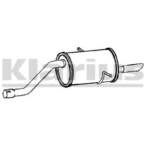 KLARIUS rr346k -  Глушитель выхлопных газов конечный