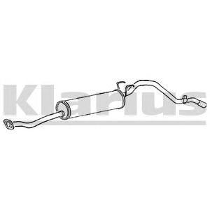 KLARIUS ty311e -  Глушитель выхлопных газов конечный