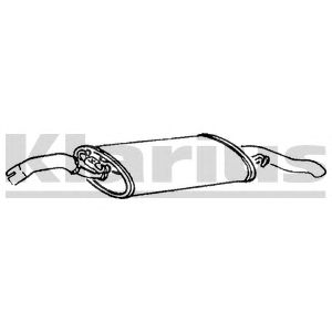 KLARIUS vw164v -  Глушитель выхлопных газов конечный