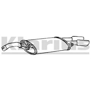 KLARIUS vw190g -  Глушитель выхлопных газов конечный