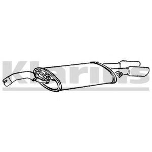 KLARIUS vw219m -  Глушитель выхлопных газов конечный