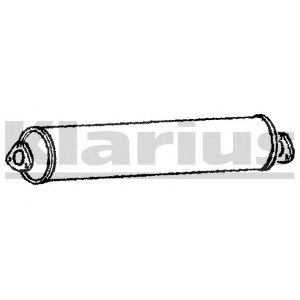 KLARIUS vw319q -  Средний глушитель выхлопных газов