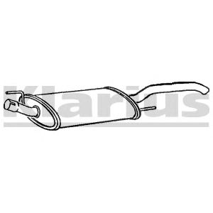 KLARIUS vw343g -  Глушитель выхлопных газов конечный