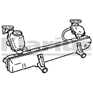 KLARIUS vw40x -  Средний глушитель выхлопных газов