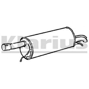 KLARIUS vw470v -  Глушитель выхлопных газов конечный