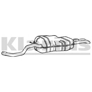 KLARIUS vw517b -  Глушитель выхлопных газов конечный