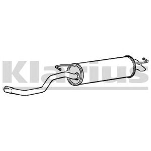 KLARIUS vw585b -  Глушитель выхлопных газов конечный