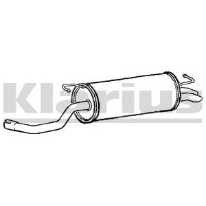 KLARIUS vw587x -  Глушитель выхлопных газов конечный