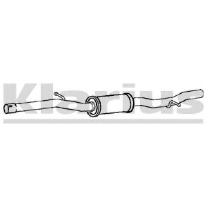 KLARIUS vw599e -  Средний глушитель выхлопных газов