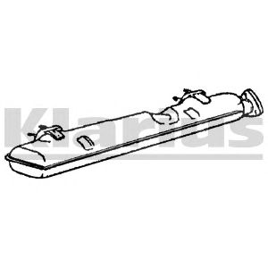 KLARIUS vw61q - Средний глушитель выхлопных газов