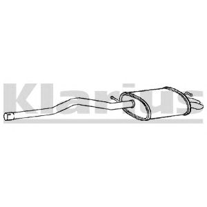 KLARIUS vw646k -  Глушитель выхлопных газов конечный