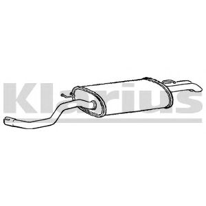 KLARIUS vw662l -  Глушитель выхлопных газов конечный