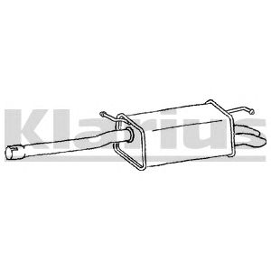 KLARIUS vw675t -  Глушитель выхлопных газов конечный