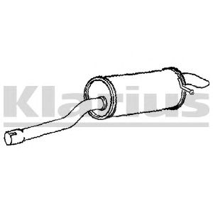 KLARIUS vw692t -  Глушитель выхлопных газов конечный