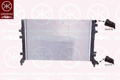 KLOKKERHOLM 0026302295 -  Радиатор, охлаждение двигателя