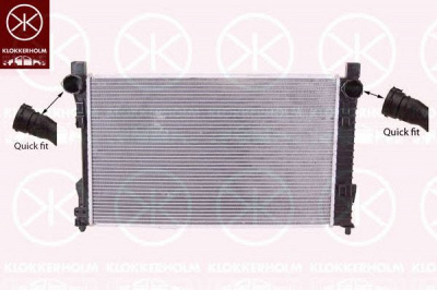 KLOKKERHOLM 3515302338 -  Радиатор, охлаждение двигателя