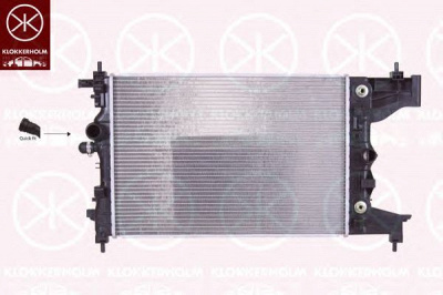 KLOKKERHOLM 5053302484 -  Радиатор, охлаждение двигателя