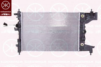 KLOKKERHOLM 5053302486 -  Радиатор, охлаждение двигателя