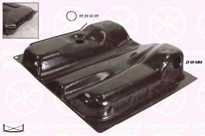KLOKKERHOLM 9557008 -  Топливный бак