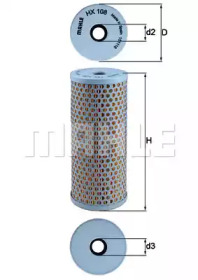 KNECHT hx108 -  Гидрофильтр, рулевое управление
